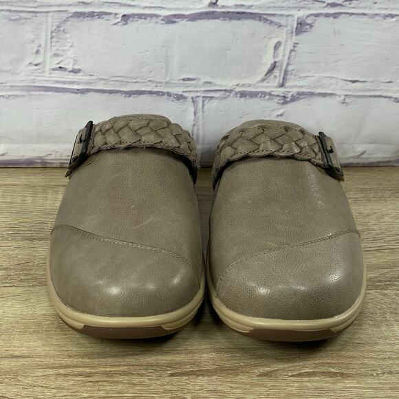 Orthofeet Irma 72013 Taupe Slip On Comfort Shoes Women's 9 Wide Mules Clogs - Picture 2 of 8